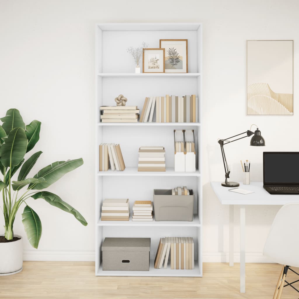 Bücherregal 80X30X76,5 Cm Holzwerkstoff