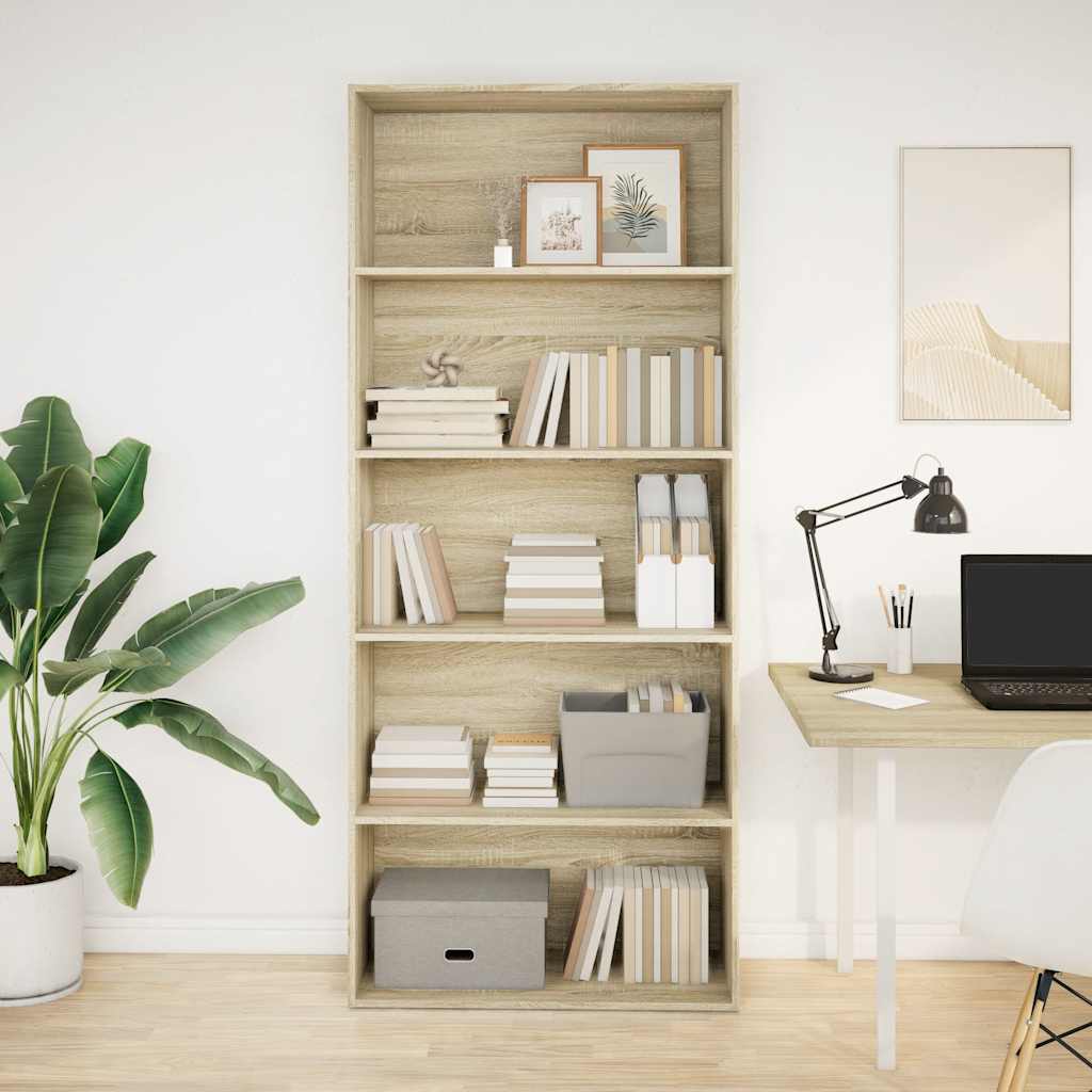Bücherregal 80X30X76,5 Cm Holzwerkstoff