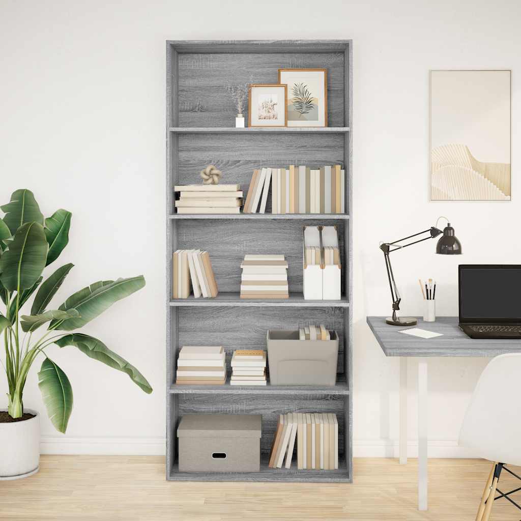 Bücherregal 80X30X76,5 Cm Holzwerkstoff