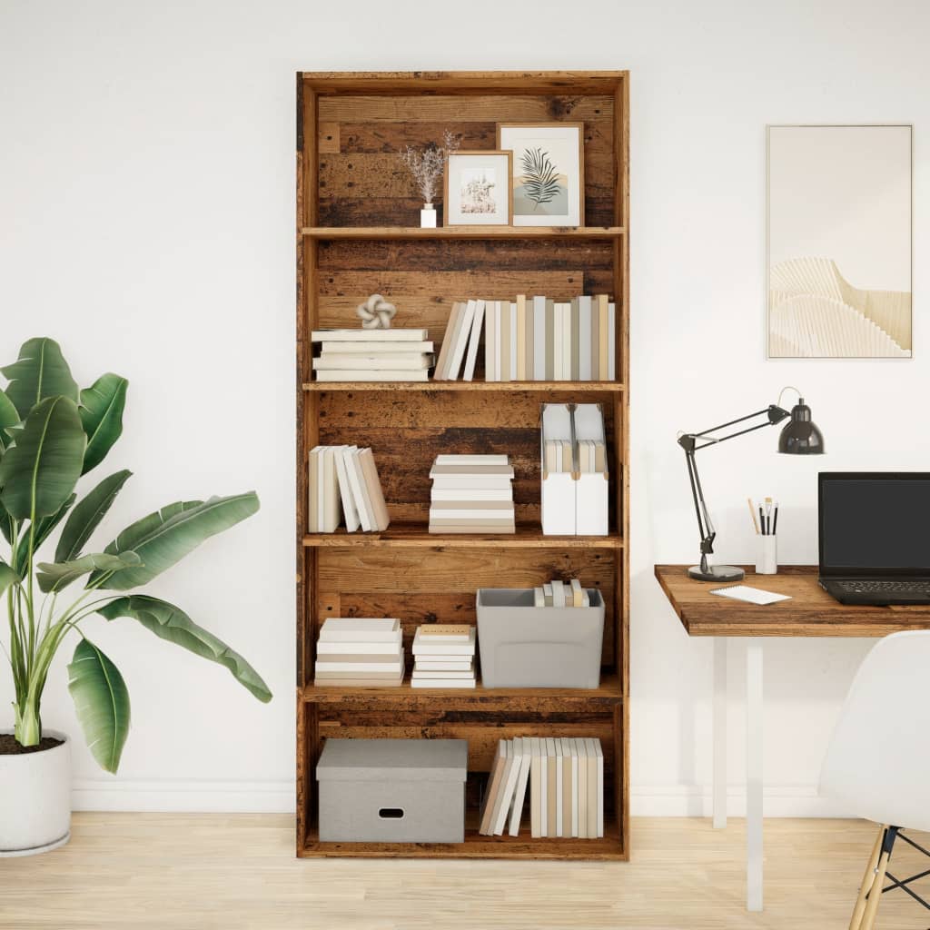 Bücherregal 80X30X76,5 Cm Holzwerkstoff