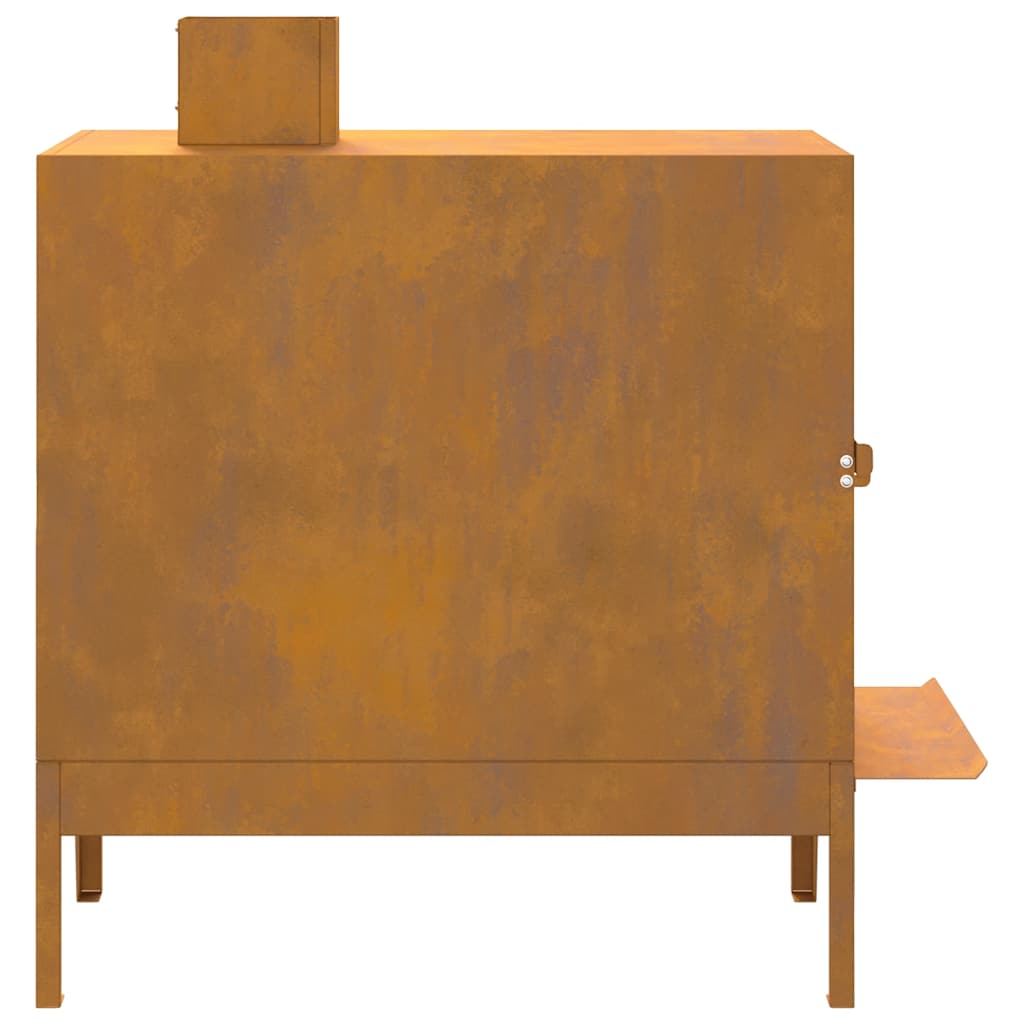 Gartenofen 35X50X60 Cm Cortenstahl