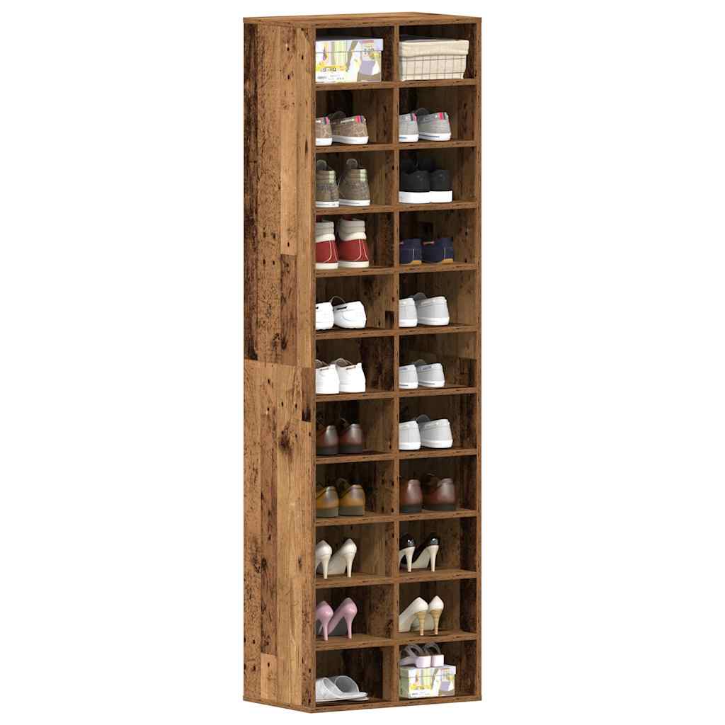 Schuhregal 54X34X183 Cm Holzwerkstoff