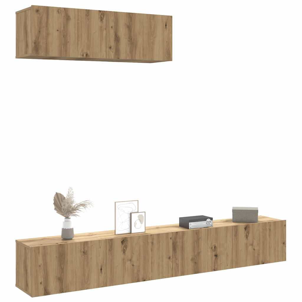 Tv-Schrankset 2 Pcs Holzwerkstoff