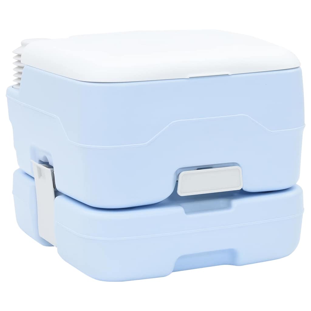Camping-Toilette Helles Blau Und Weiß 41,5 X 36,5 X 42 Cm
