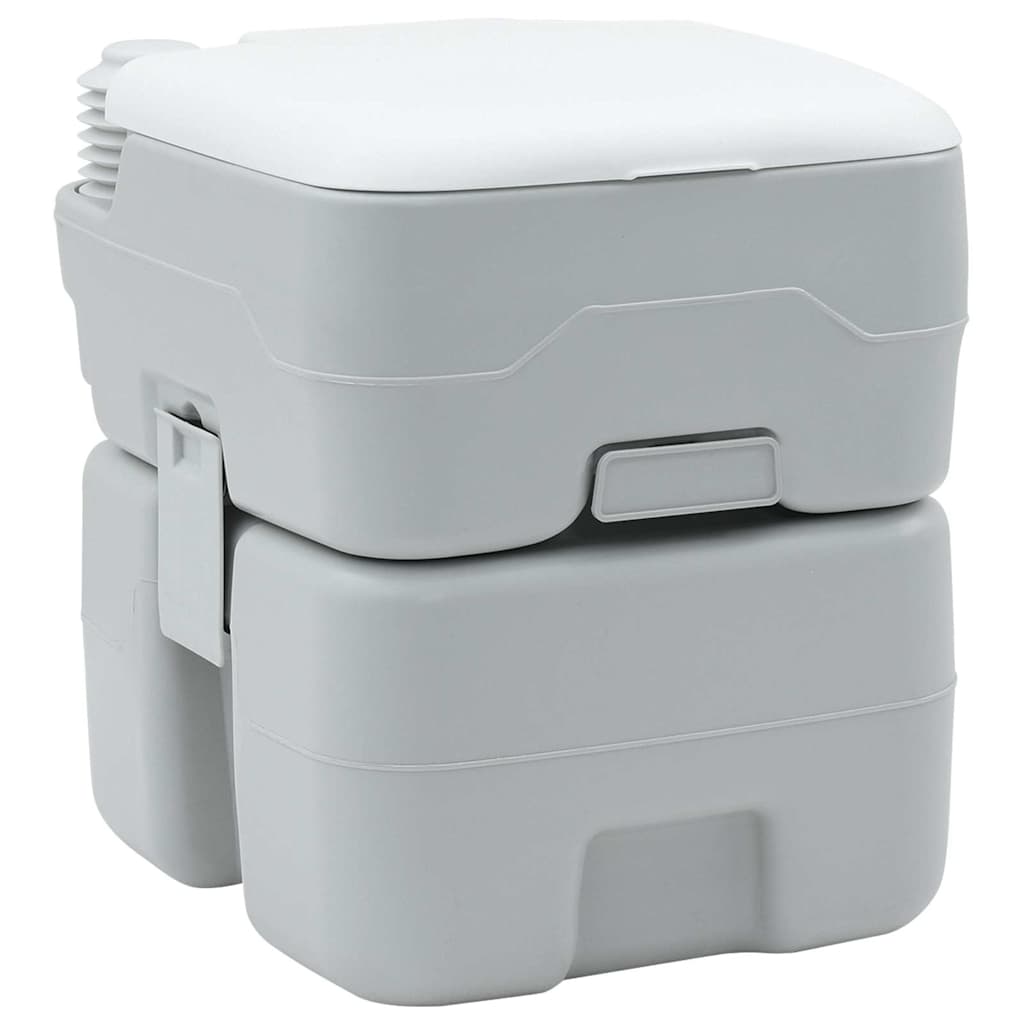 Camping-Toilette Helles Blau Und Weiß 41,5 X 36,5 X 42 Cm