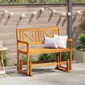 Garten Schaukeltbank Natur 110 X 59 X 97 Cm Massivholz Akazie