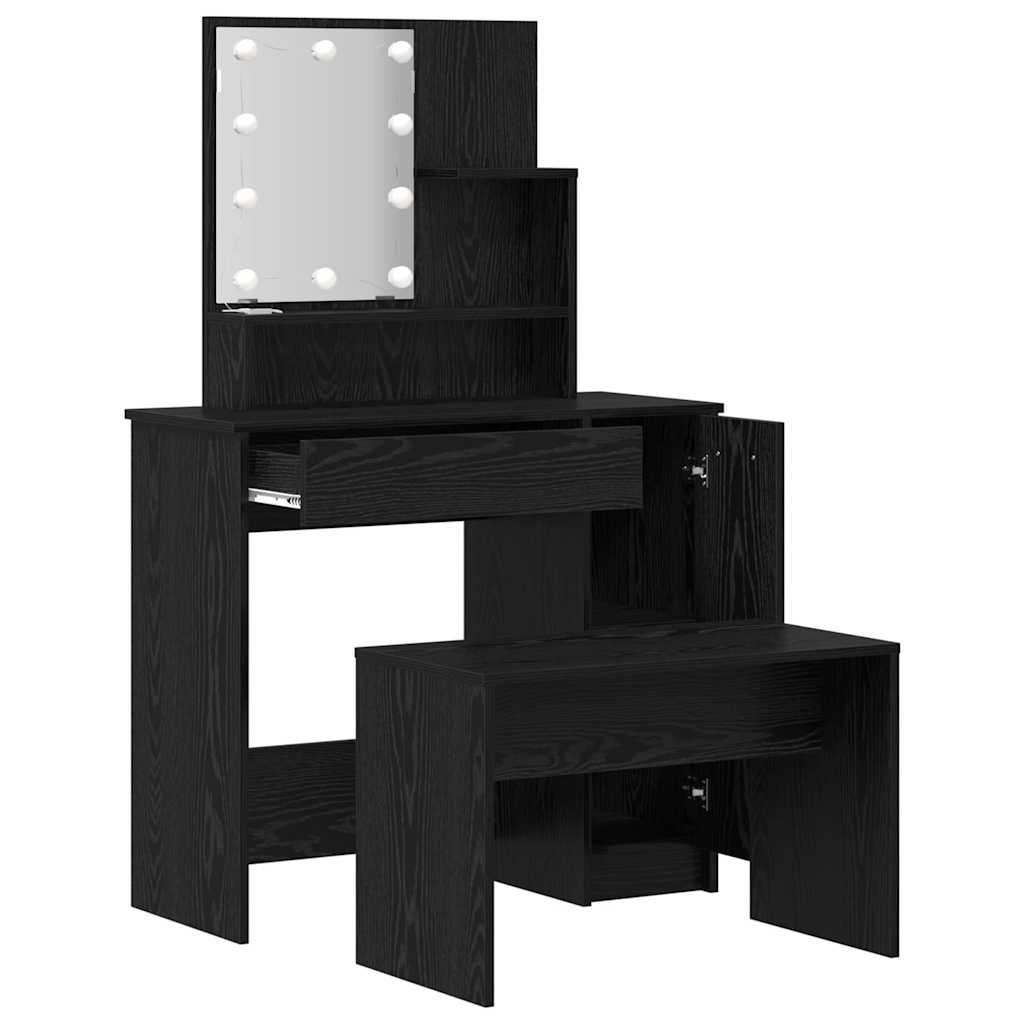 Led Schminktisch Set 2 Pcs Holzwerkstoff