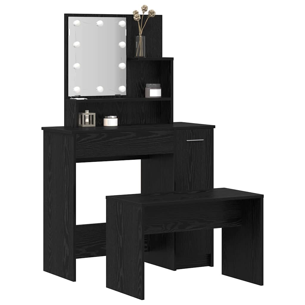 Led Schminktisch Set 2 Pcs Holzwerkstoff
