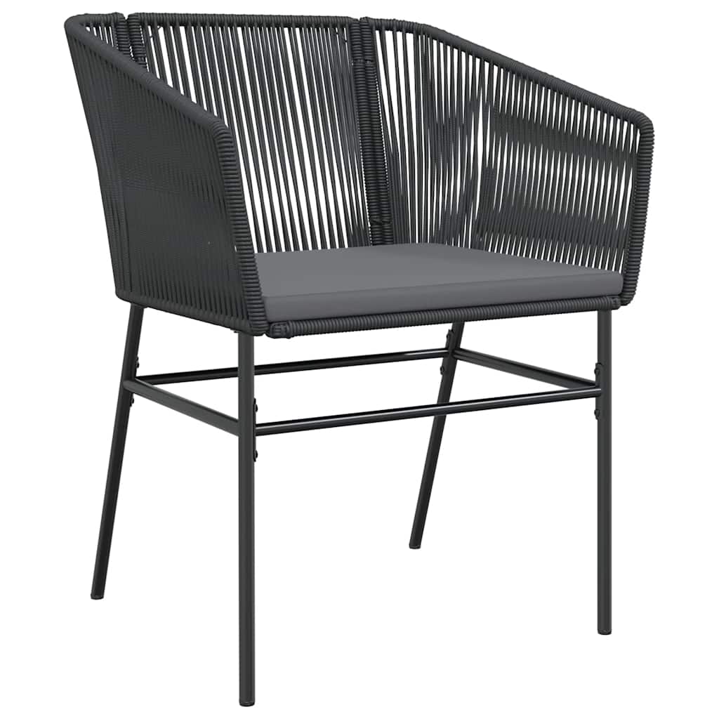 9-Tlg. Garten-Essgruppe Mit Kissen Poly Rattan Glas