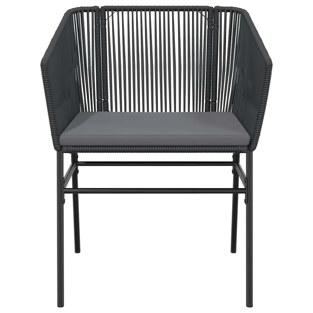 9-Tlg. Garten-Essgruppe Mit Kissen Poly Rattan Glas