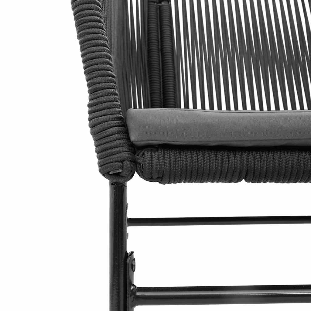 9-Tlg. Garten-Essgruppe Mit Kissen Poly Rattan Glas