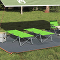 Klapp Schlafbett Fürs Camping 2 Pcs Grün 194 X 62,5 X 42,5 Cm