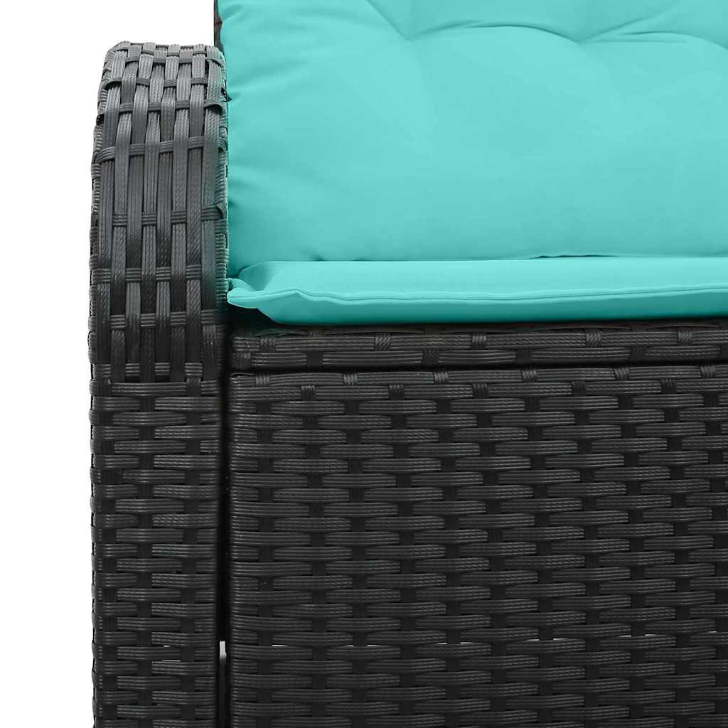 Gartensofa 124 X 62 X 85Cm Poly-Rattan