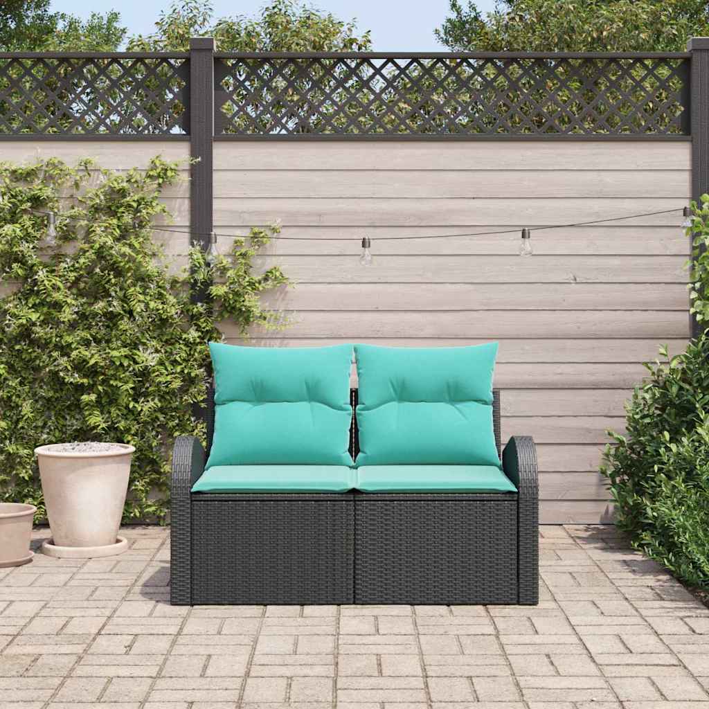 Gartensofa 124 X 62 X 85Cm Poly-Rattan
