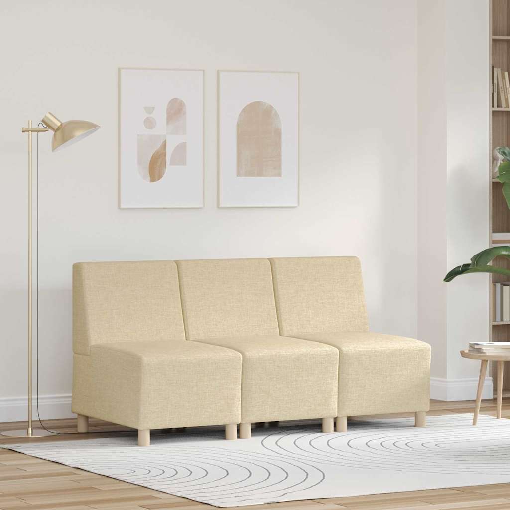 Modulares Armfreies Sofa 3 Pcs 55 X 74 X 82 Cm Stoff
