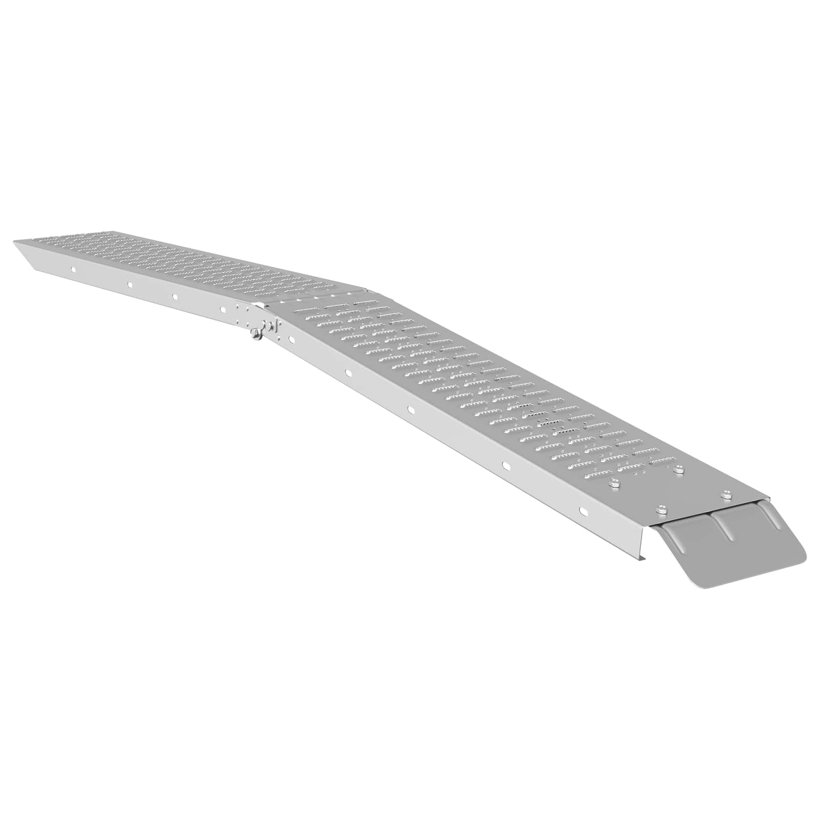 Faltbare Rampe 200Kg Pro Rampe 2 Stk. Silber 186 X 23 X 4,5 Cm