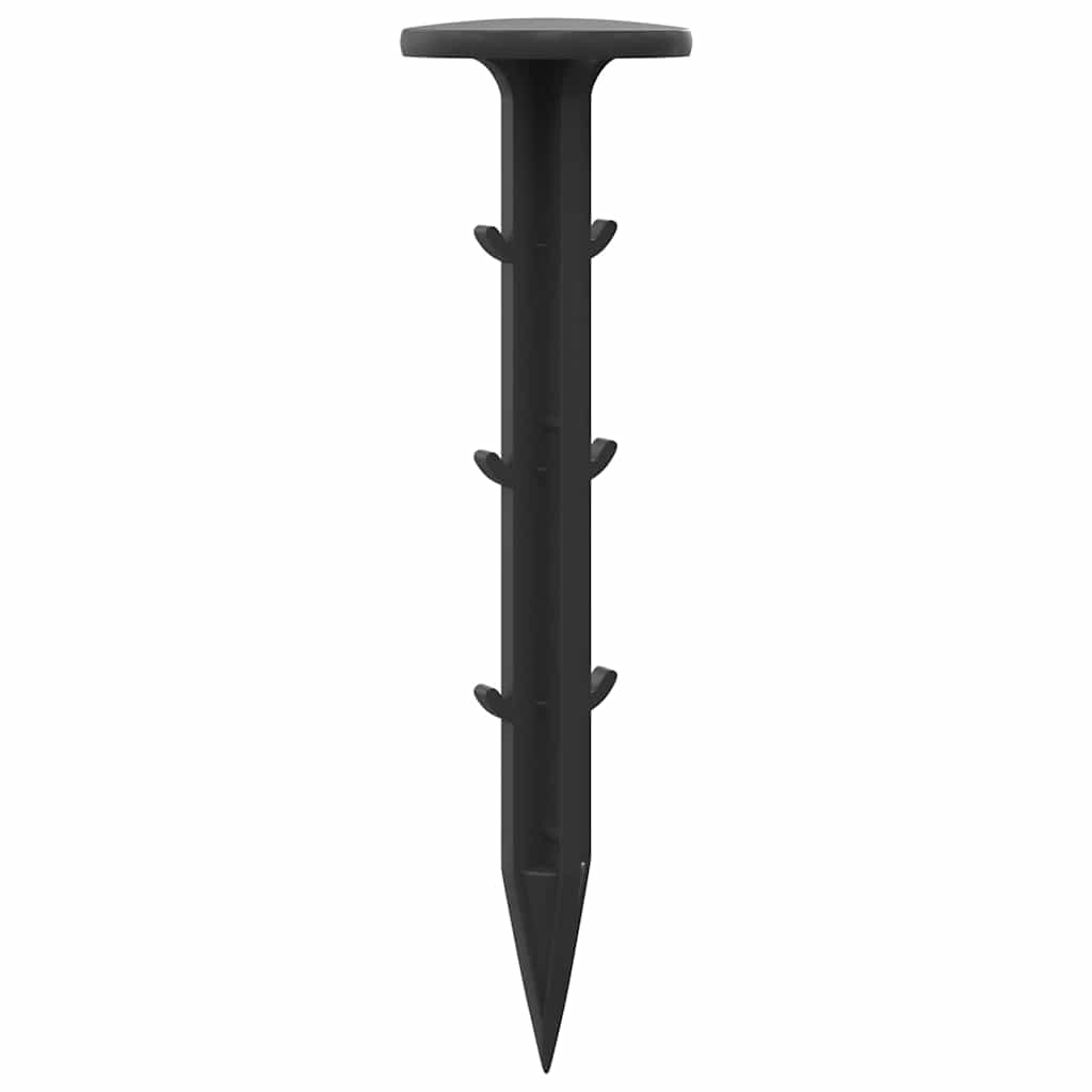 Bodenheringe 500 Pcs Schwarz Ø3 X 11 Cm Kunststoff