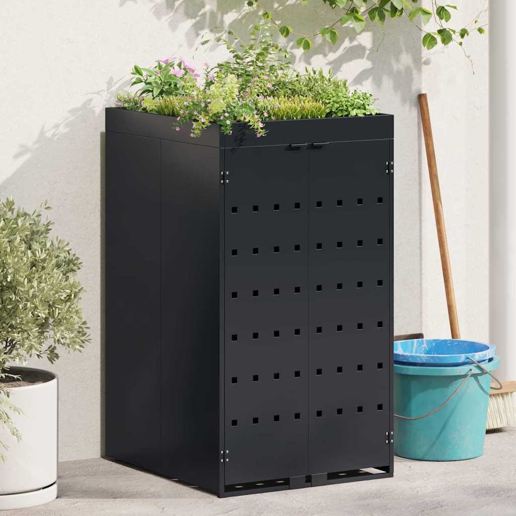 Wagenmüllbehälter Für 5 Behälter Hell 340 X 77,5 X 121,5 Cm