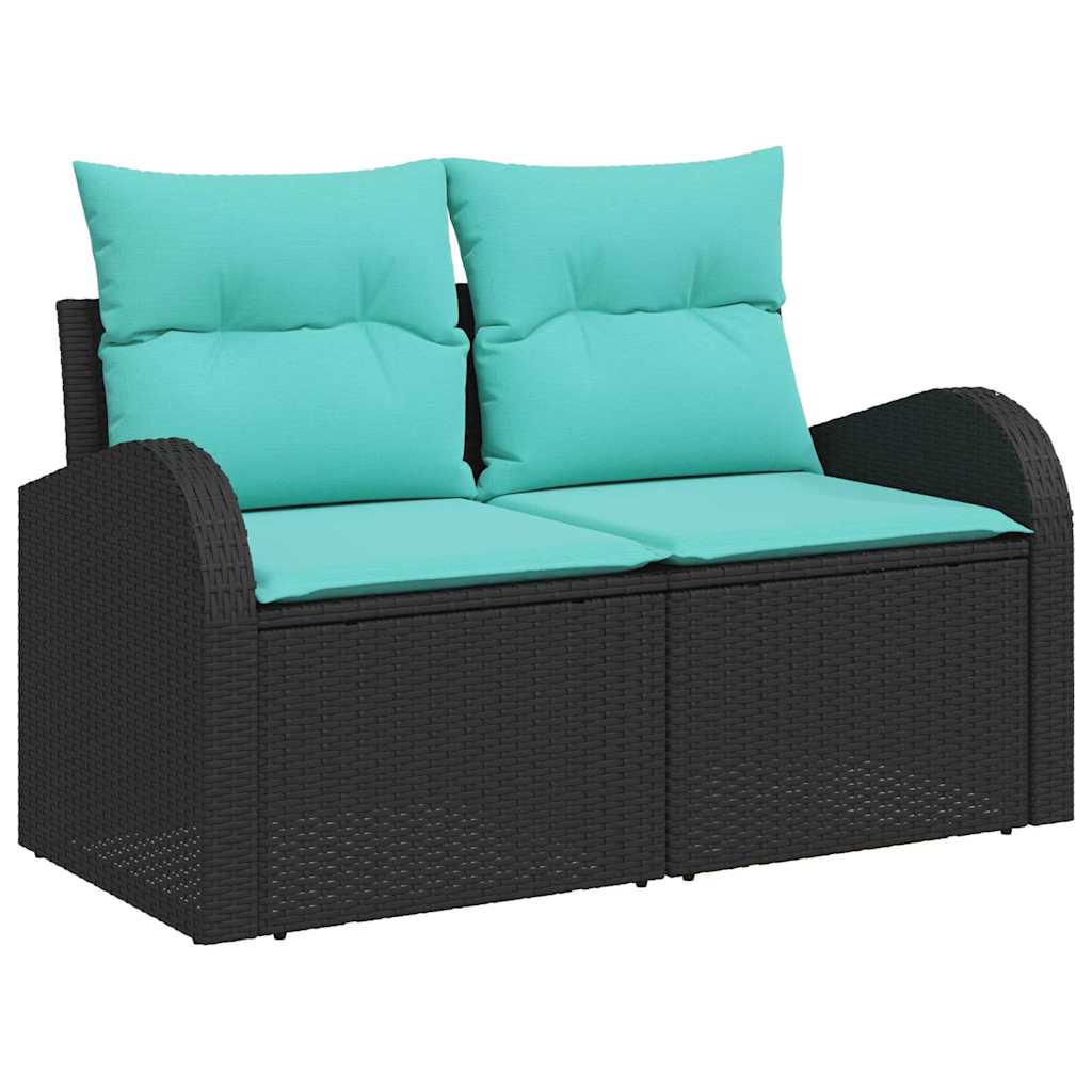 Sofa Set Mit Kissen 8 Pcs Poly-Rattan