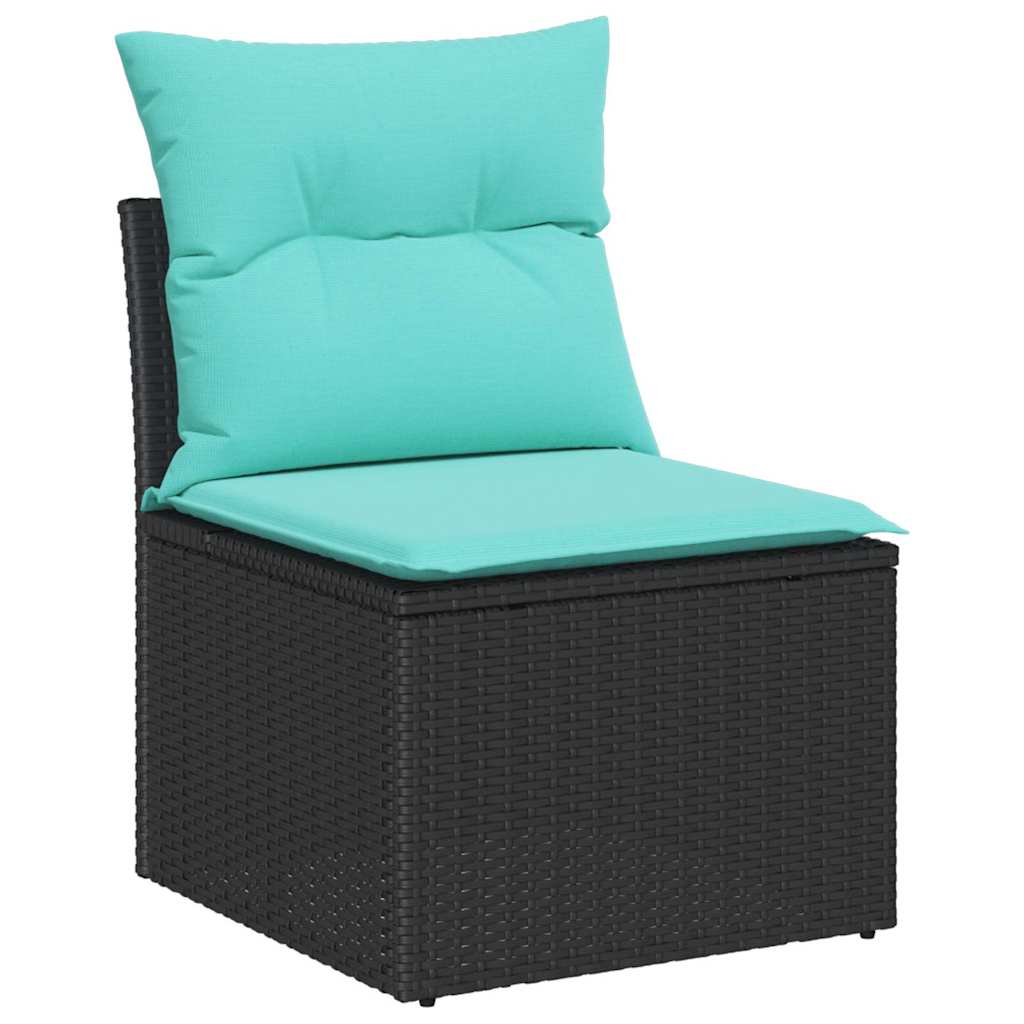 Sofa Set Mit Kissen 8 Pcs Poly-Rattan