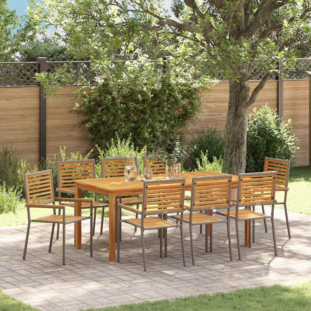Garten Essgruppe 9 Pcs Massivholz Akazie