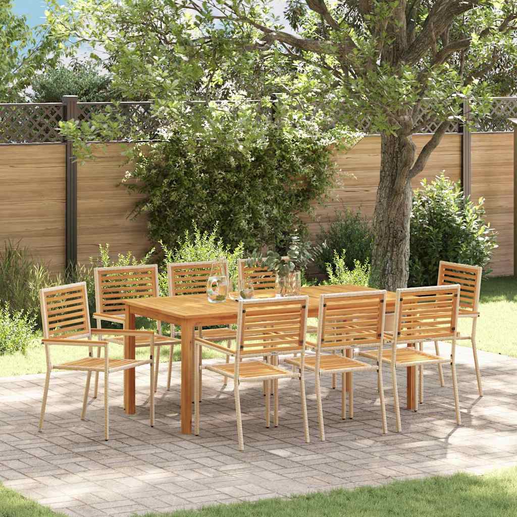 Garten Essgruppe 9 Pcs Massivholz Akazie