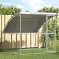Hundekäfig 2 Pcs Silber 4 X 2 X 2 M Verzinkter Stahl