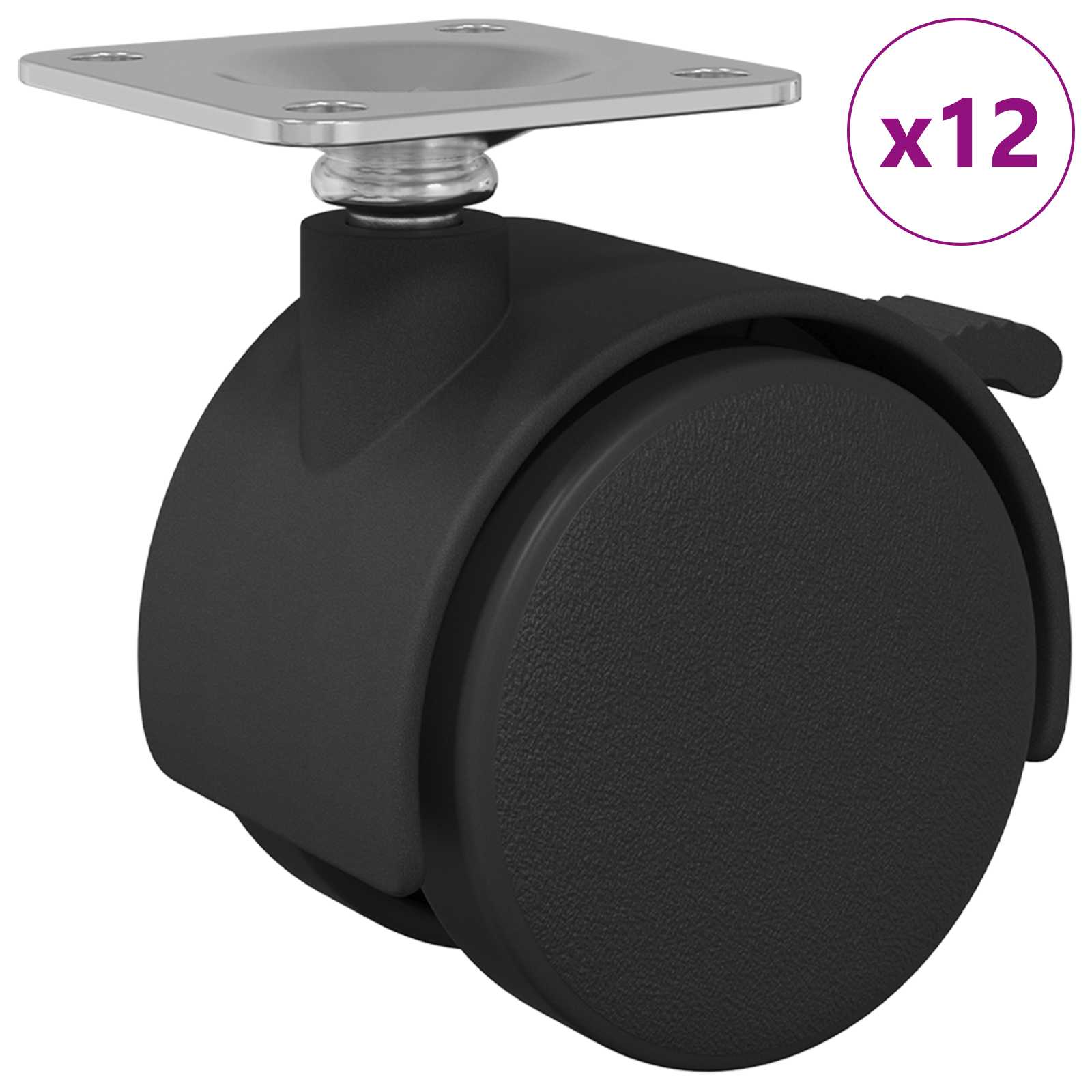 Rolle 12 Pcs Schwarz 39,5 X 39,5 X 37,8 Mm