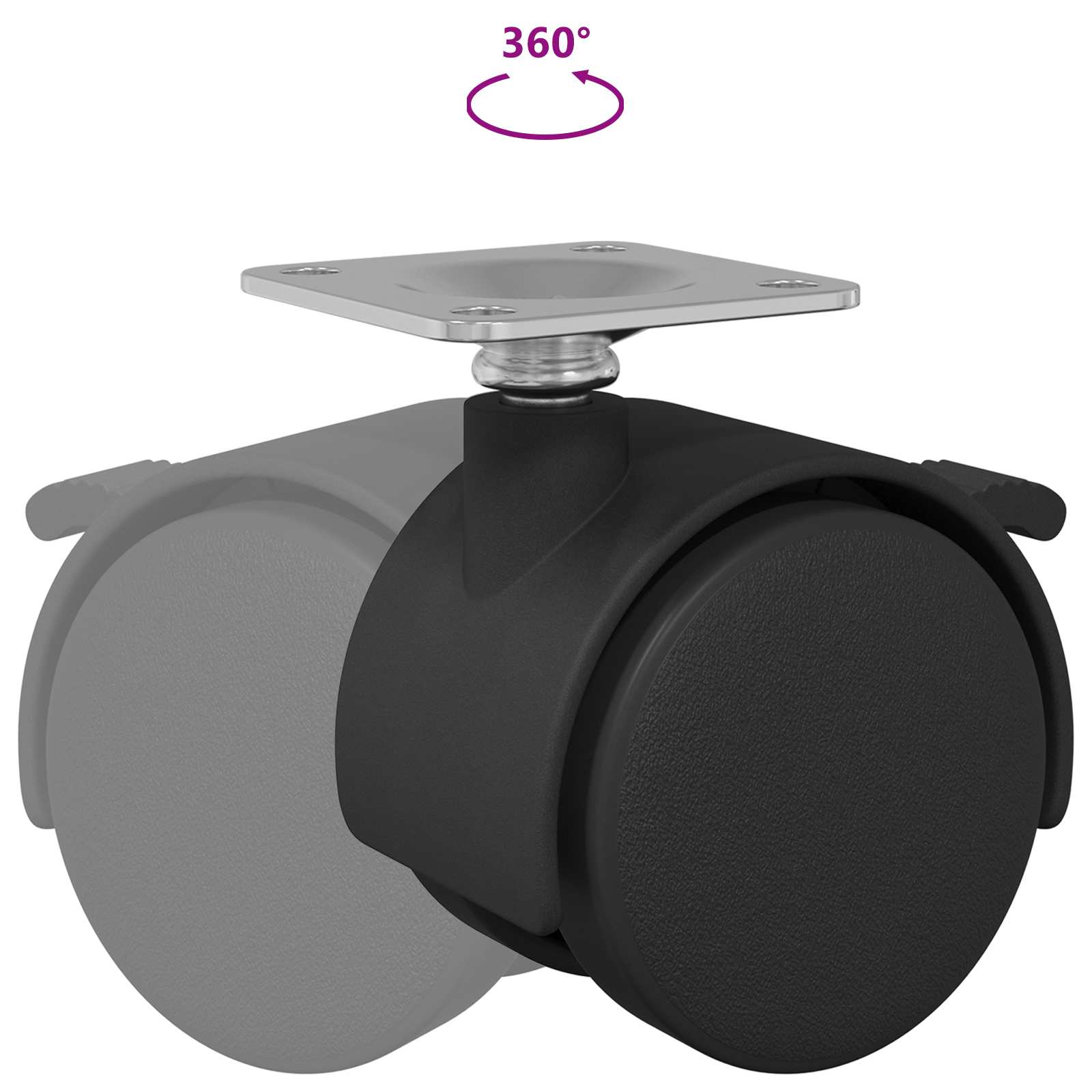 Rolle 12 Pcs Schwarz 39,5 X 39,5 X 37,8 Mm