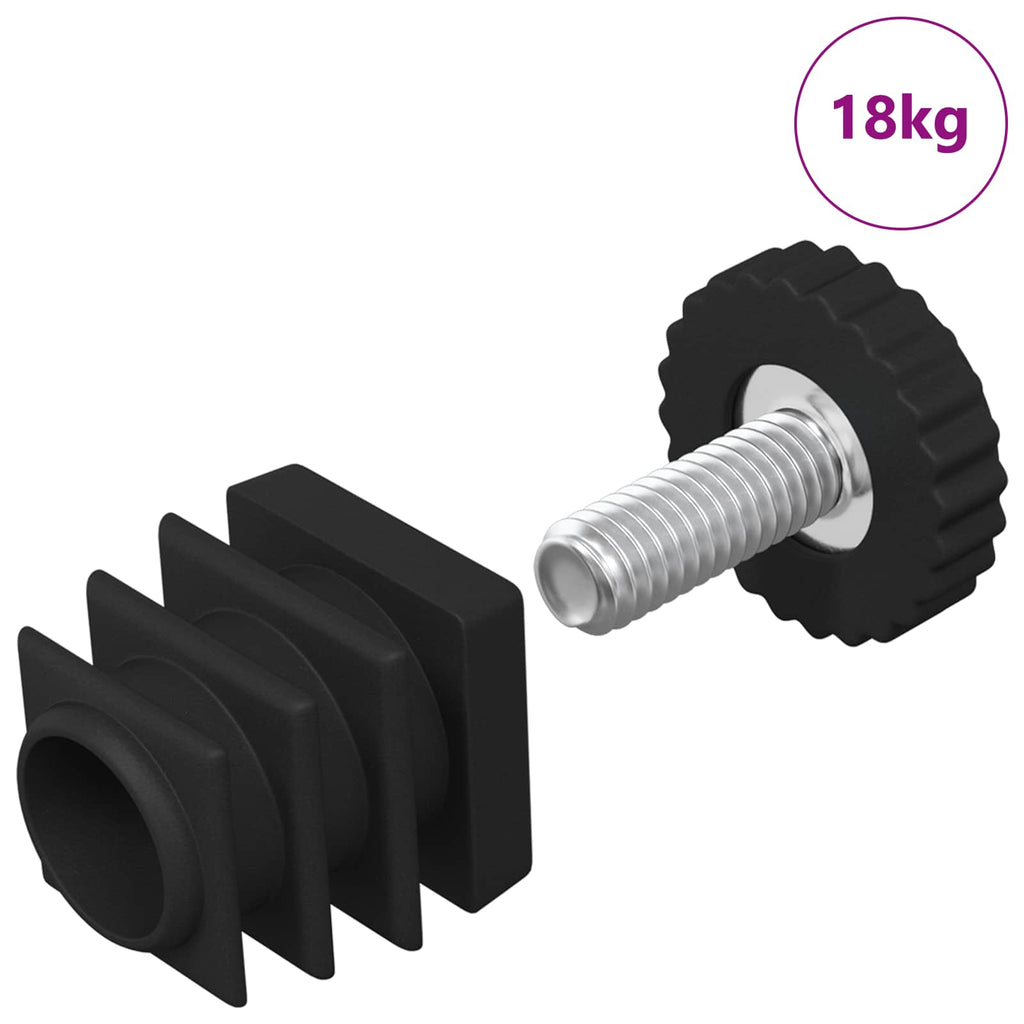 Möbel Leveler Verstellbar 1895 Pcs Schwarz Pp