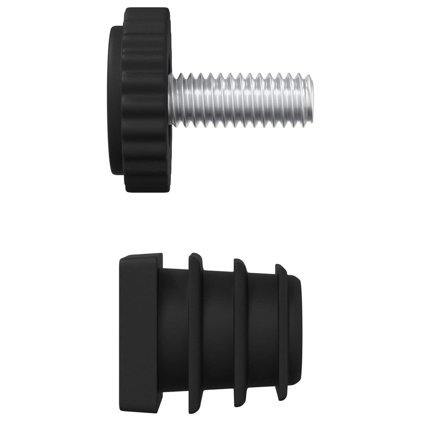 Möbel Leveler Verstellbar 1895 Pcs Schwarz Pp