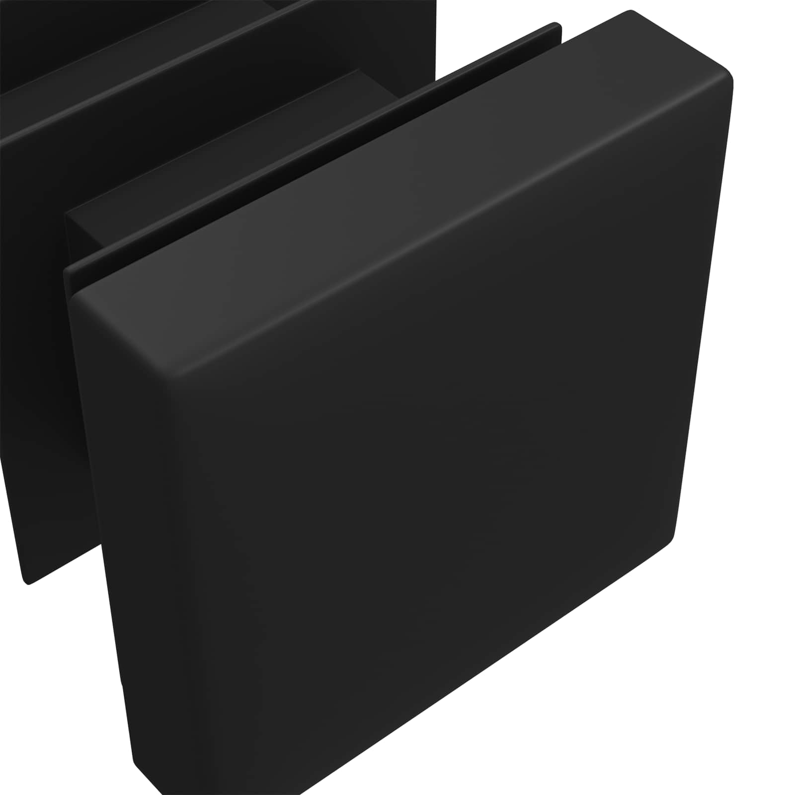 Endkappen 12 Pcs Schwarz 15 X 15 X 15 Mm Pp