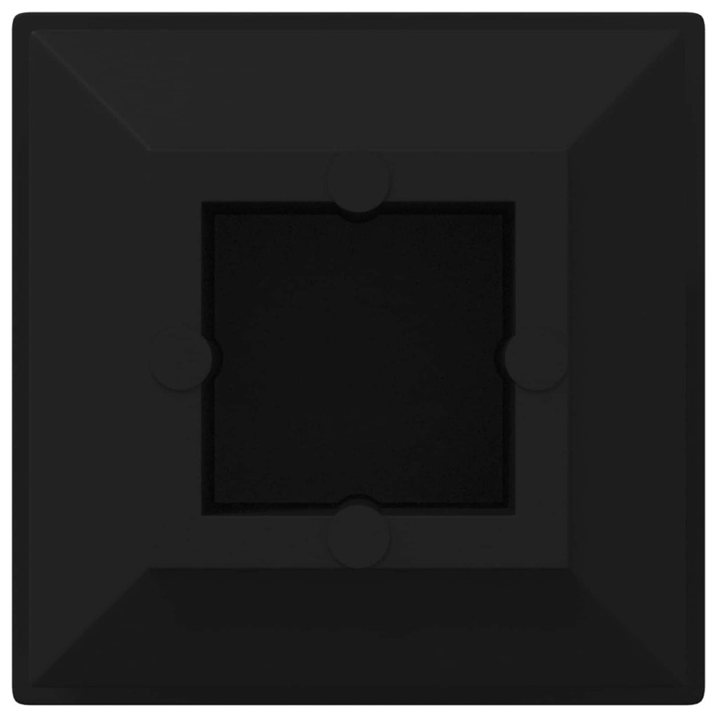 Endkappen 12 Pcs Schwarz 15 X 15 X 15 Mm Pp