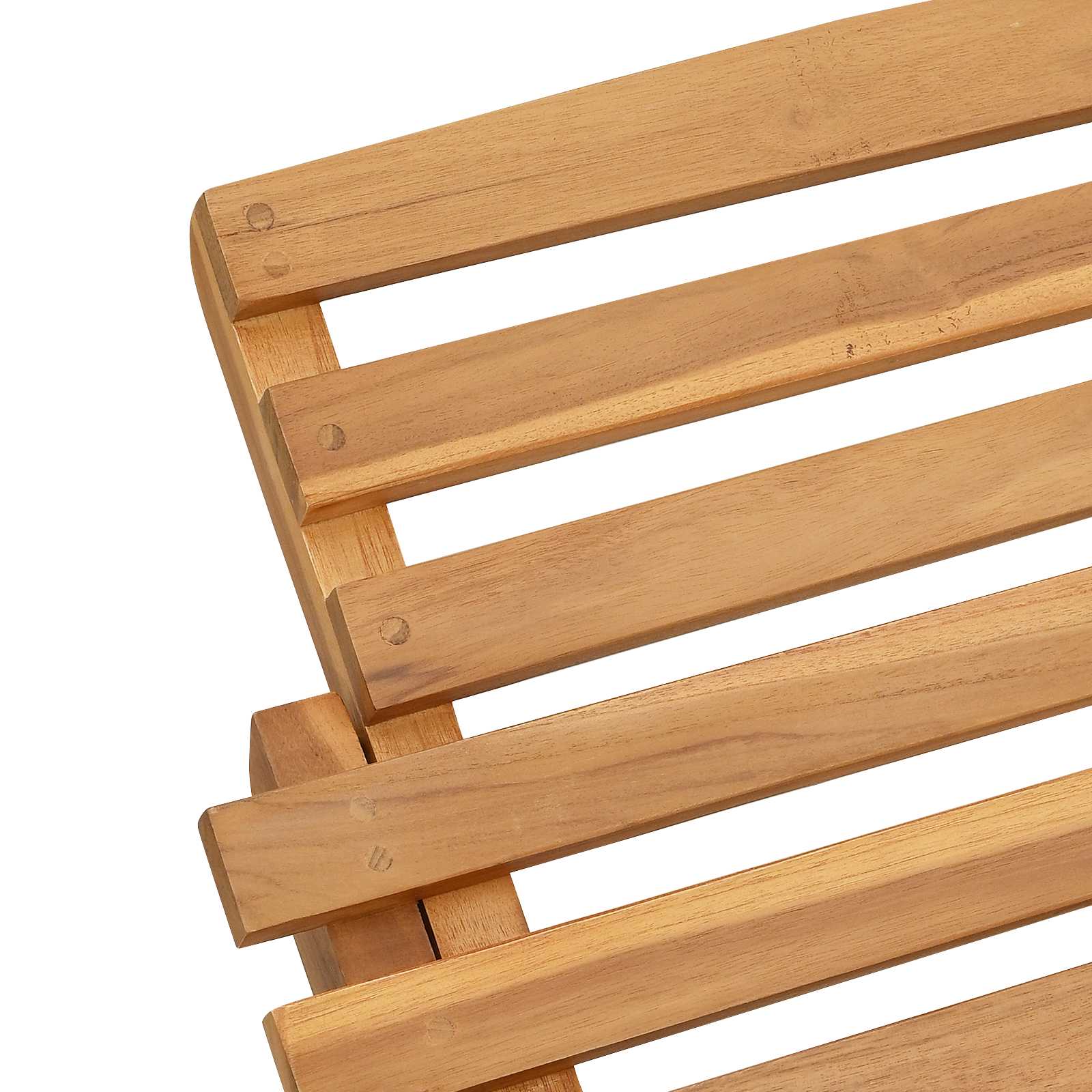 Sonnenliege Braun 198 X 55 X 58,5 Cm Massivholz Teak