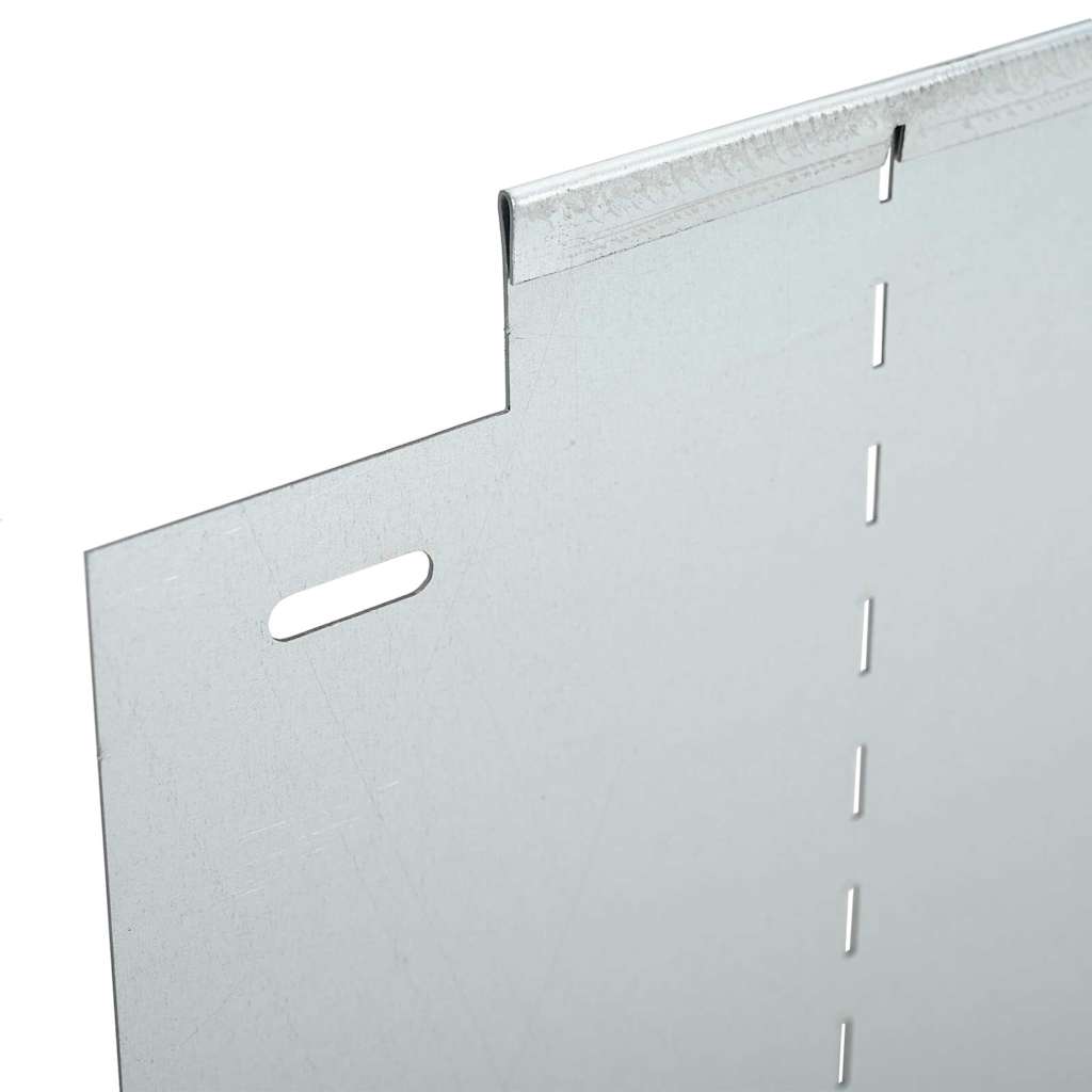 Rasenkanten 10 Pcs Silber 100 X 25 X 0,07 Cm Verzinkter Stahl