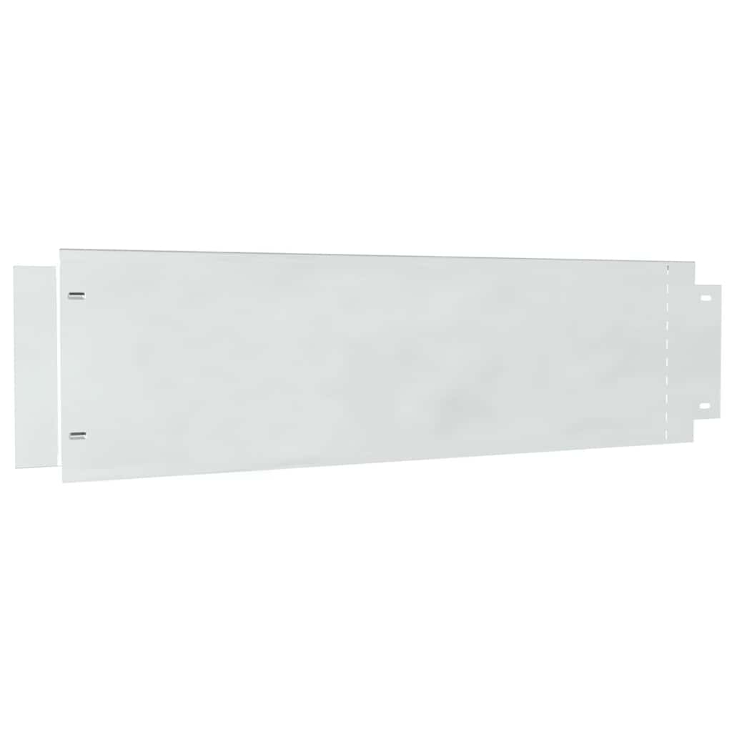 Rasenkanten 10 Pcs Silber 100 X 25 X 0,07 Cm Verzinkter Stahl
