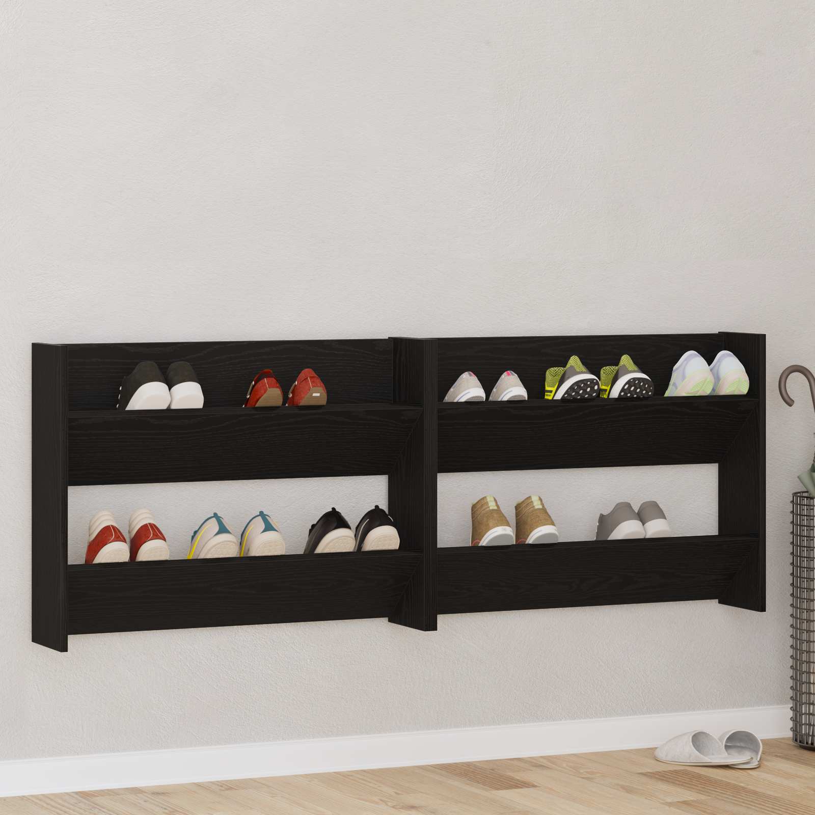 Wand-Schuhschrank Holzwerkstoff
