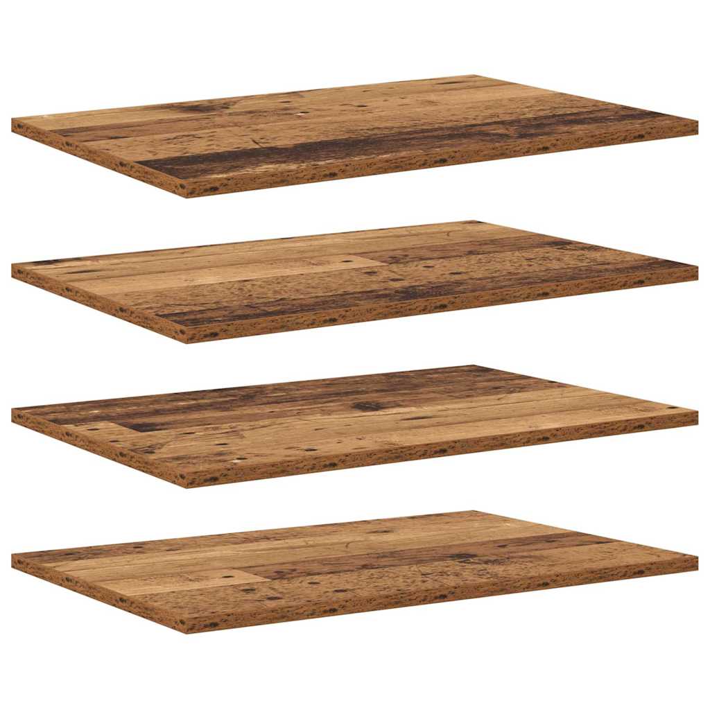 Regalbrett 4 Pcs Braun Holzwerkstoff