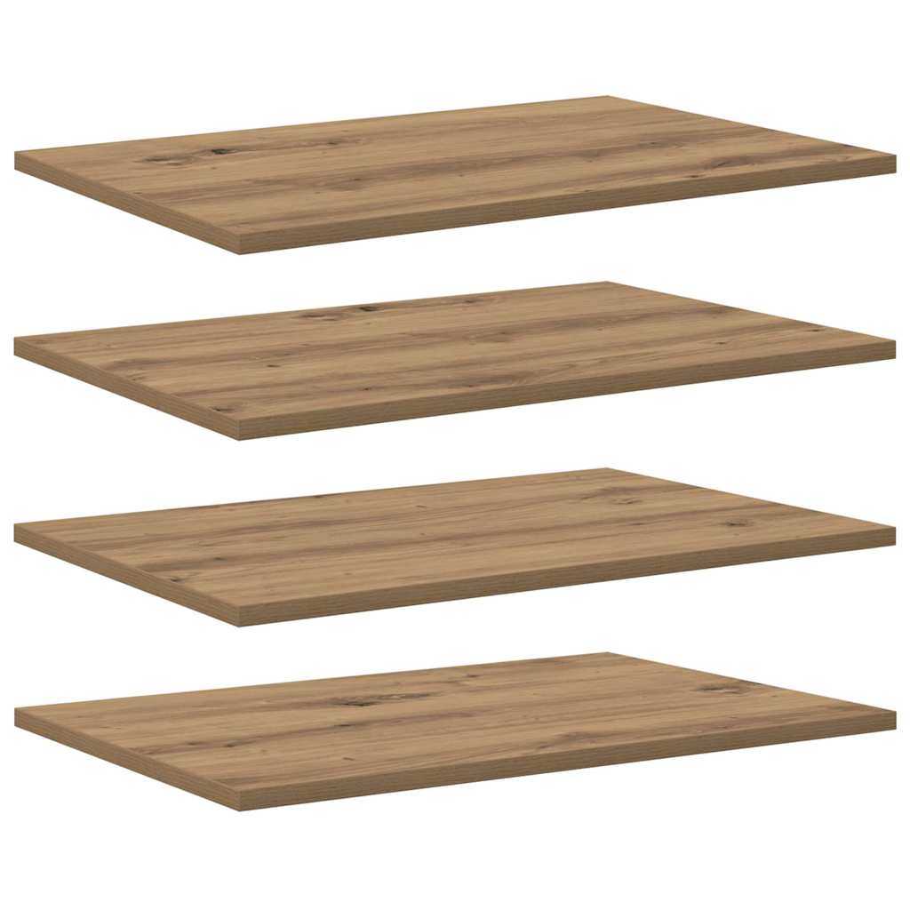 Regalbrett 3 Ebenen 4 Pcs Holzwerkstoff Braun