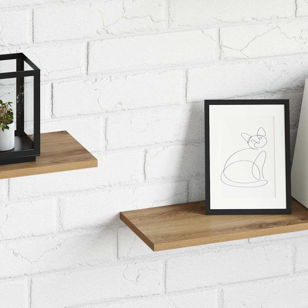 Regalbrett 3 Ebenen 4 Pcs Holzwerkstoff Braun