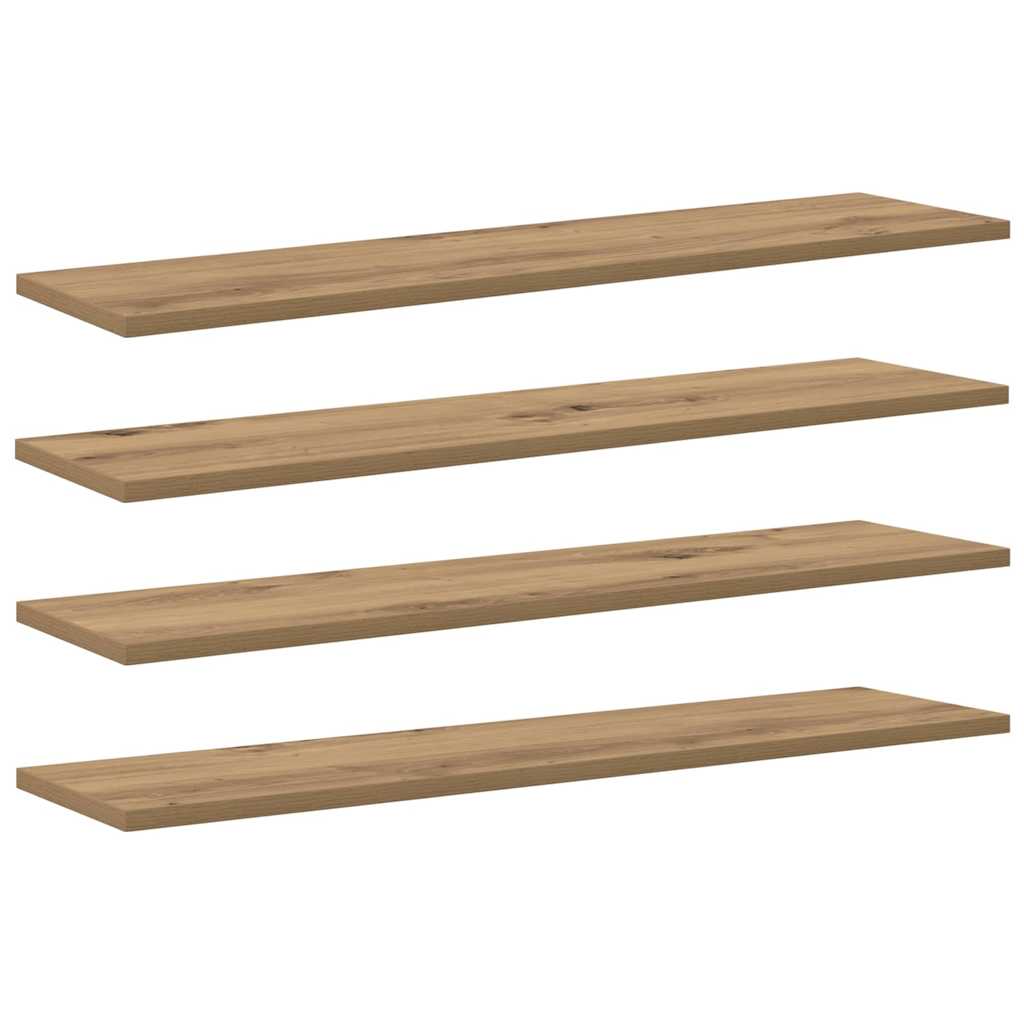 Regalbrett 3 Ebenen 4 Pcs Holzwerkstoff Braun