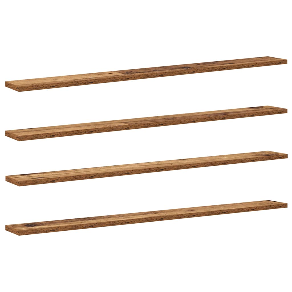 Regalbrett 4 Pcs Braun Holzwerkstoff