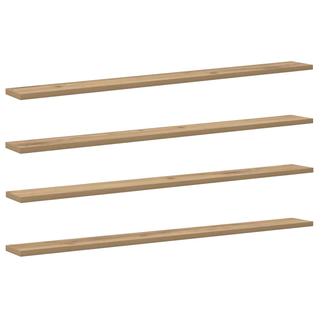 Regalbrett 3 Ebenen 4 Pcs Holzwerkstoff Braun