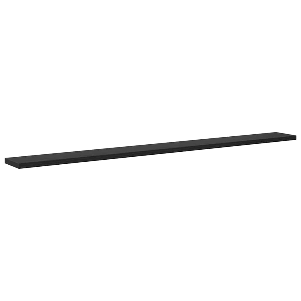 Regalbrett 4 Pcs Schwarz Holzwerkstoff