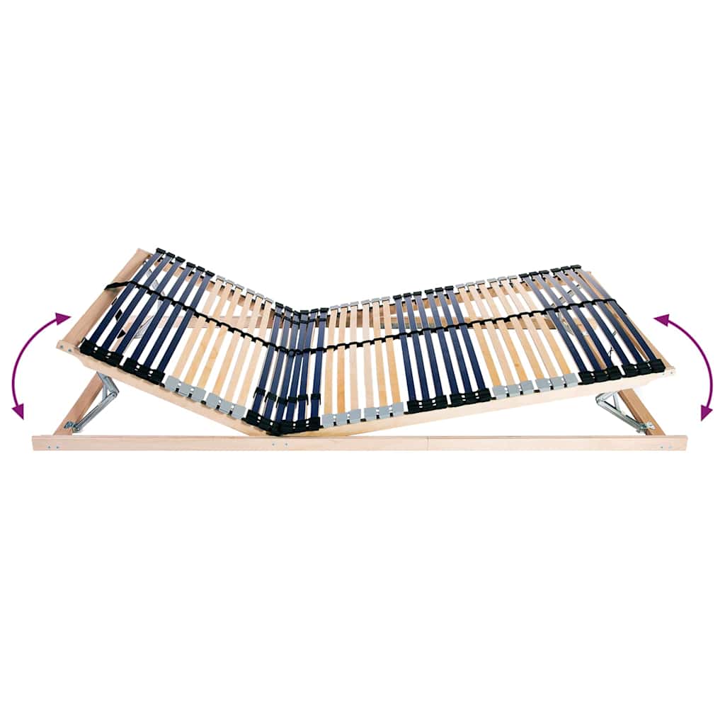 Bett-Lattenrost Braun Massivholz Buche