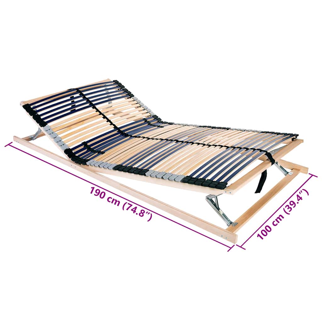 Bett-Lattenrost Braun Massivholz Buche