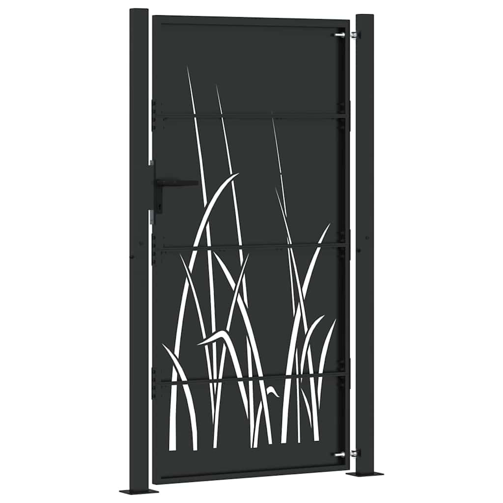 Gartentor 110 X 205 Cm Pulverbeschichteter Stahl