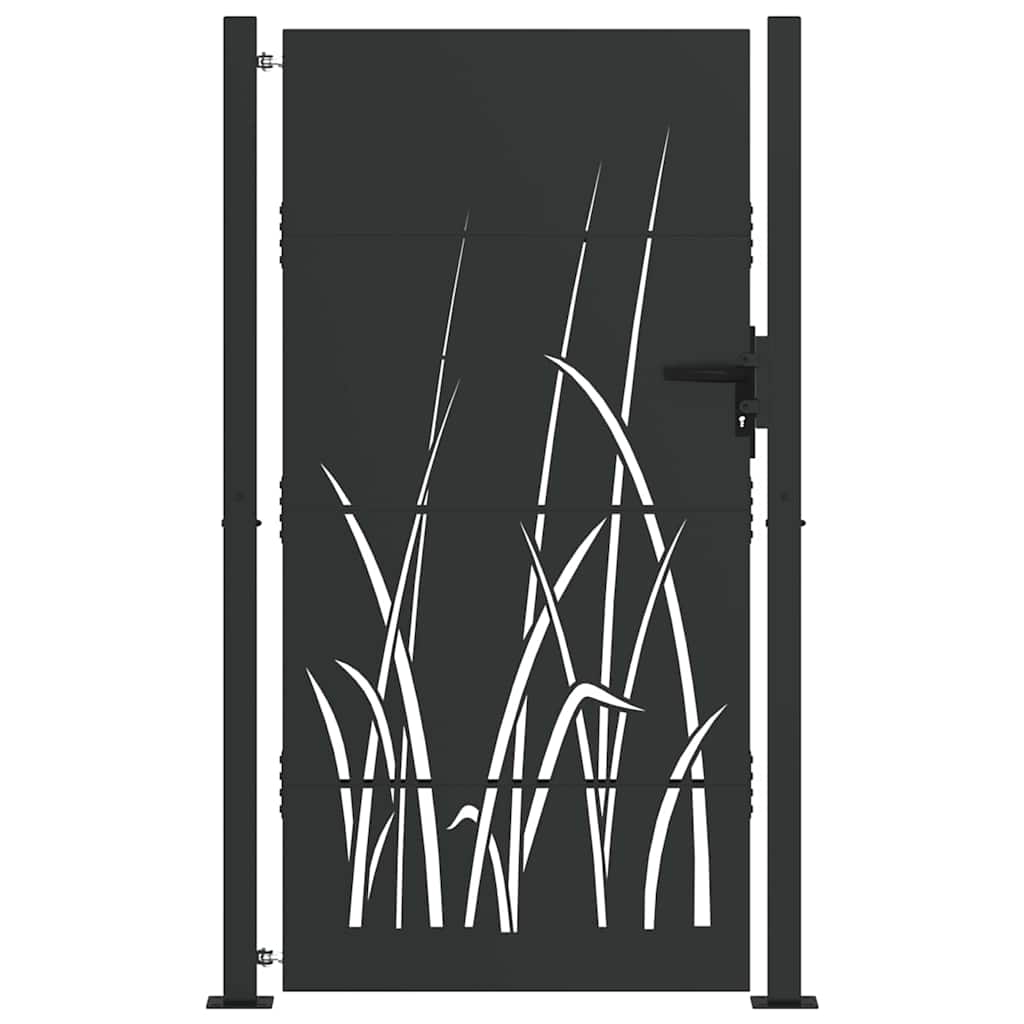 Gartentor 110 X 205 Cm Pulverbeschichteter Stahl