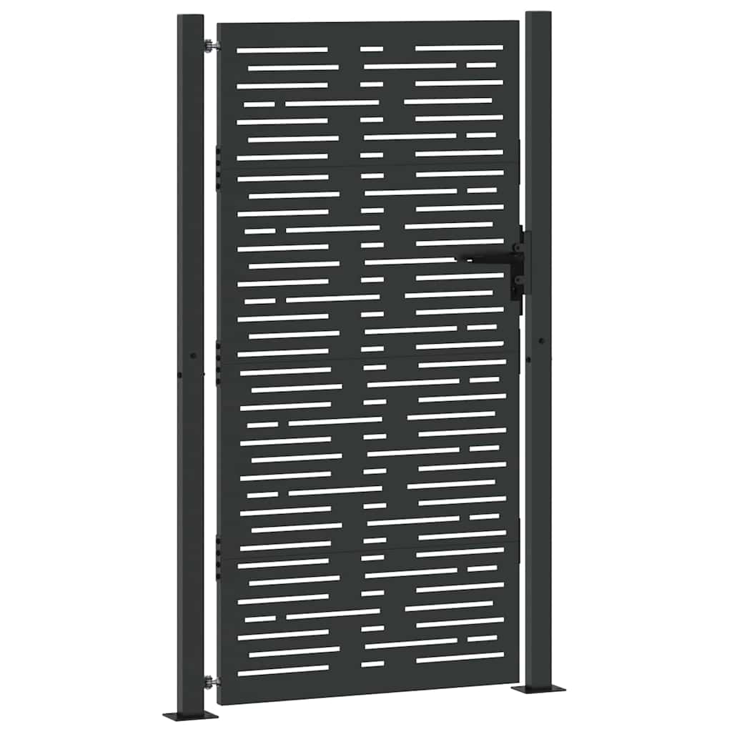 Gartentor 110 X 205 Cm Pulverbeschichteter Stahl