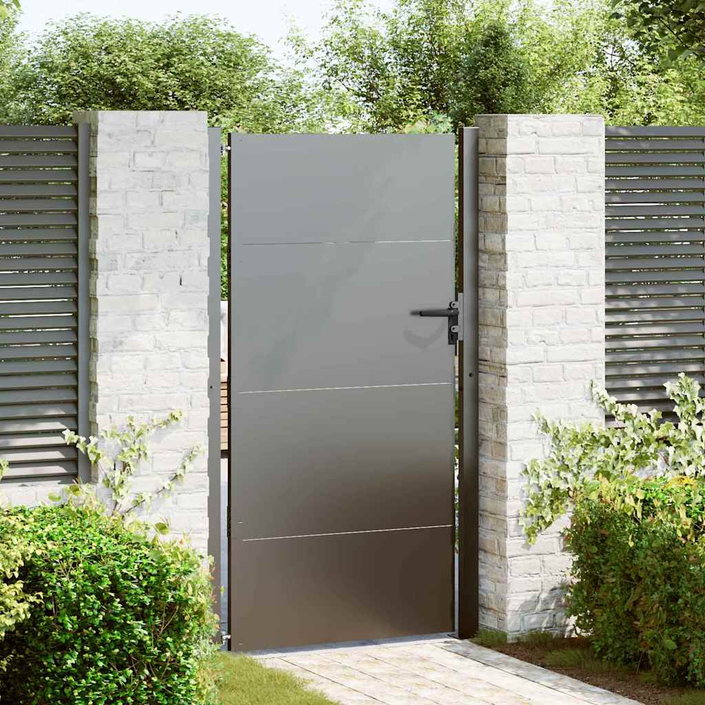 Gartentor 110 X 155 Cm Pulverbeschichteter Stahl